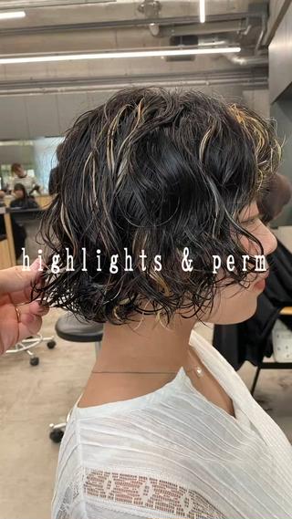 ショート カラー パーマ 🌈前田 潤 /ショート/似合わせのヘアスタイル