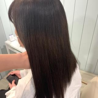 セミロング パーマ 韓国風レイヤーカット 💎髪質改善"yuiのヘアスタイル