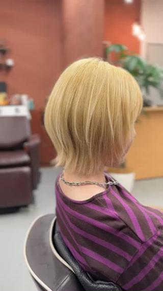 カット＋ブリーチリタッチのみ！
ケアブリーチ必須です♪ 