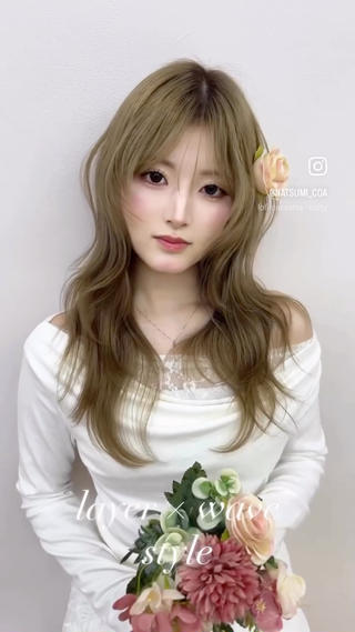 ロング COA所属・なつみ COA GINZAのヘアスタイル