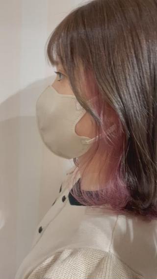 ミディアム カラー newi梅田🫧韓国 ヘア🫧sakiのヘアスタイル