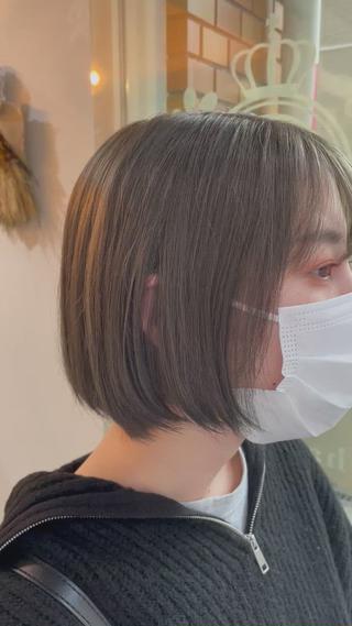 ショート カラー newi梅田🫧韓国 ヘア🫧sakiのヘアスタイル