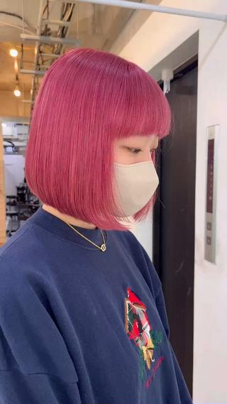 ショート カラー 柔らかいヘアカラー 大成のヘアスタイル