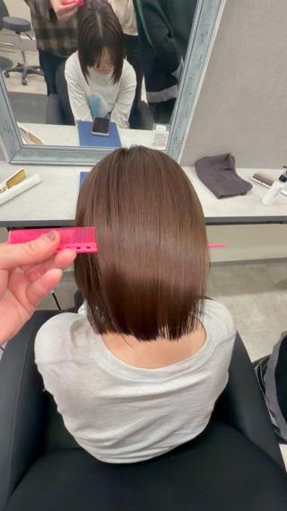 ショート カラー 柔らかいヘアカラー 大成のヘアスタイル