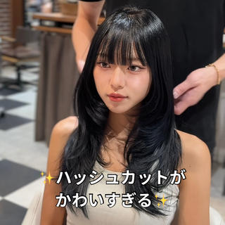 ロング カラー ✨ハッシュカット✨ ユウキ✨のヘアスタイル
