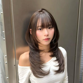 ロング カラー ✨ハッシュカット✨ ユウキ✨のヘアスタイル