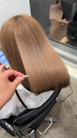 セミロング JUNYA 海外ガールヘアのヘアスタイル