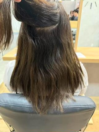 エイジング毛でも艶々にできます
優しい薬剤選定を心がけています 