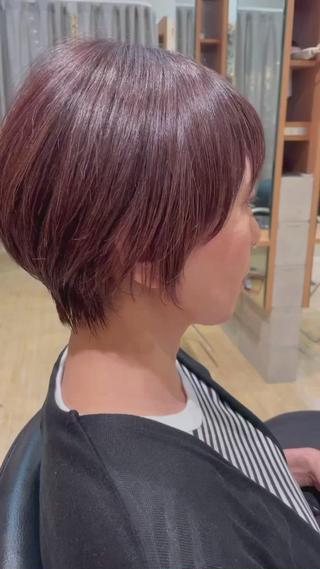 ショート カラー 小野寺空也✂️ 似合わせショートのヘアスタイル