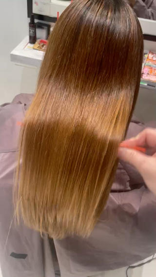 ロング パーマ k-twoたき✨艶感 カラー/美髪矯正のヘアスタイル