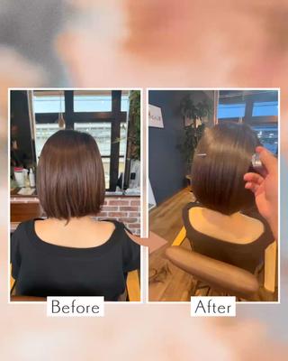 丸く収める縮毛矯正〇 