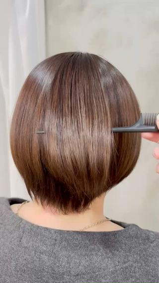 ショート カラー 美容室eTONe仙台駅前所属・Rika 艶髪‎カラー🤍のヘアスタイル