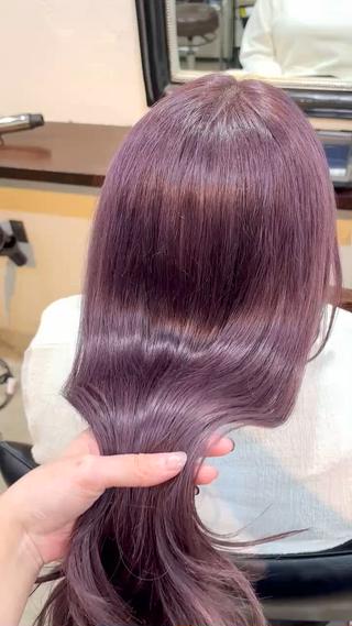 ロング カラー 美容室eTONe仙台駅前所属・艶髪‎カラー🤍 RIKAのヘアスタイル