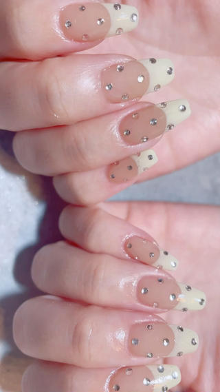 #フレンチネイル
#春ネイル
 