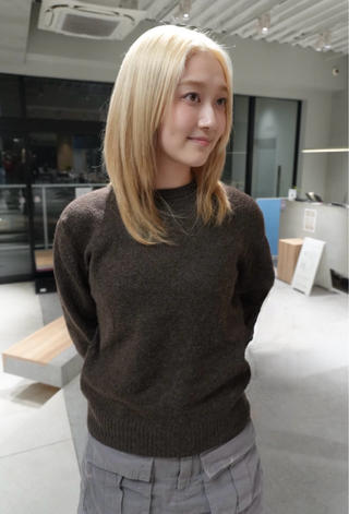 カラー MINX 髙田凜々子 艶髪/ハイトーンのヘアスタイル