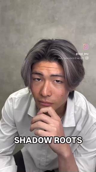 センターパート×バレイヤージュ 