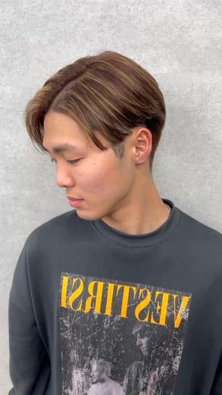 ショート カラー パーマ ヘアアレンジ メンズ 仕上がり満足度No. 1🔥BLUCK🔥のヘアスタイル