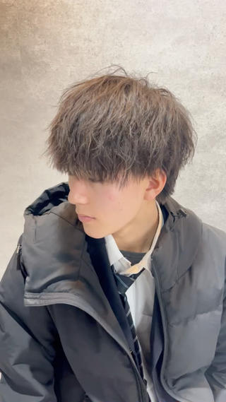 ショート カラー パーマ ヘアアレンジ メンズ 仕上がり満足度No. 1🔥BLUCK🔥のヘアスタイル