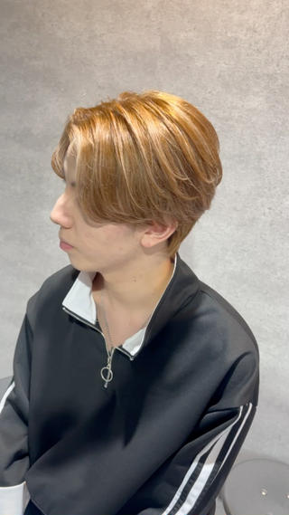 ショート カラー パーマ ヘアアレンジ メンズ 仕上がり満足度No. 1🔥BLUCK🔥のヘアスタイル