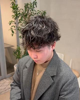 カラー パーマ メンズ メンズ指名多数!! SiLO 田島のヘアスタイル