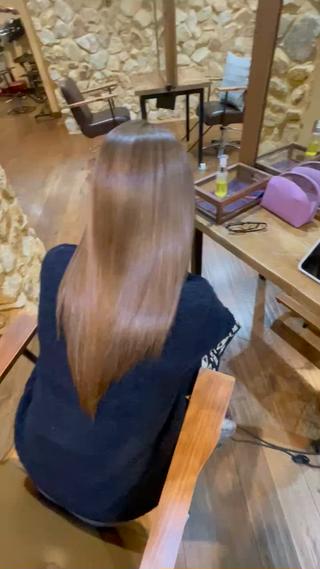 上質なカラーとトリートメント後の
無加工動画です。 