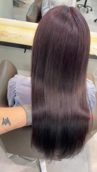 ロング カラー ベレーザ渋谷所属・🦋ハイトーン・髪質 改善🦋成嶋 朋希のヘアスタイル