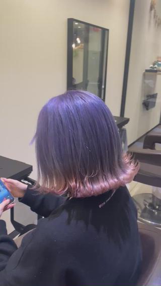 ミディアム カラー ベレーザ渋谷所属・🦋ハイトーン・髪質 改善🦋成嶋 朋希のヘアスタイル