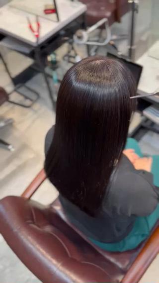 ロング パーマ 韓国レイヤー×ツヤ髪 /TAICHI🤍のヘアスタイル