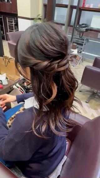 ミディアム ヘアアレンジ 鈴木結花/立川美容師 /お悩み解決型美容師のヘアスタイル