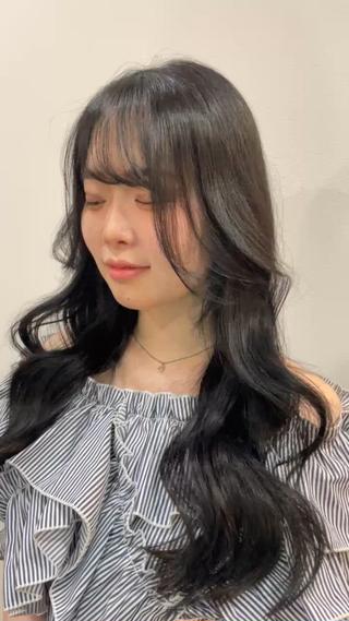 グレーで透明感

仕上げも韓国風で可愛く 