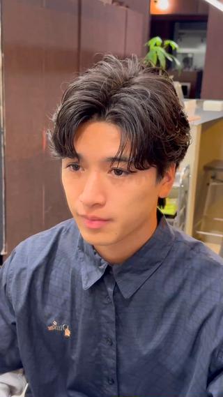 パーマ メンズ fifth神宮前 HIN★T★のヘアスタイル