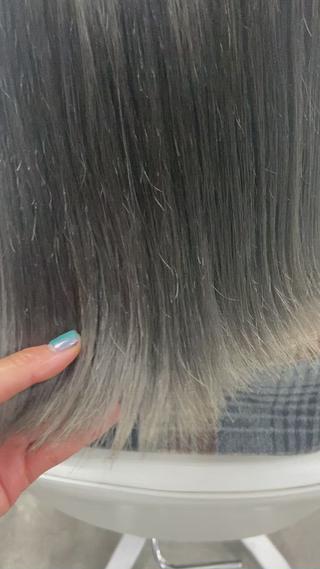 #グレージュ　#ブリーチカラー　#アッシュ　#自由が丘　#カットカラー 