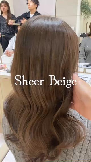 ロング カラー Ms.CHARM所属・透明感カラー🌿 グレージュ🐺陽介のヘアスタイル