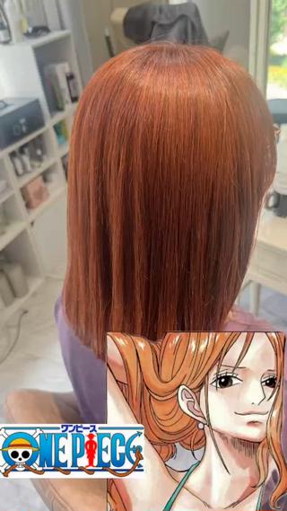 ブリーチなしで出来るオレンジカラー 