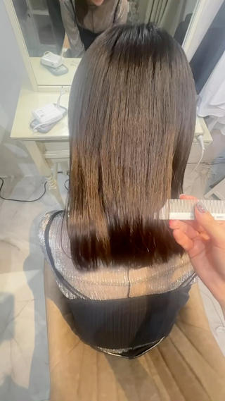 ブリーチ毛の髪でもストレートご相談ください 