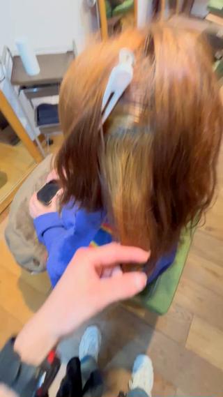 ラベンダーカラーのbeforeです！
セフルブリーチ、セフルカラー、セフルマニキュア履歴 