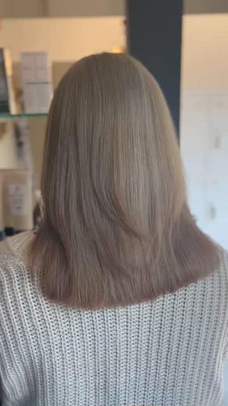 ブリーチ2回
ミルクティーベージュ 