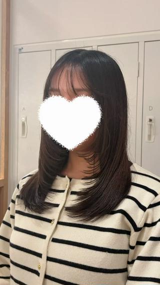 顔周りにレイヤー入れさせて頂きました!
とてもお似合いです