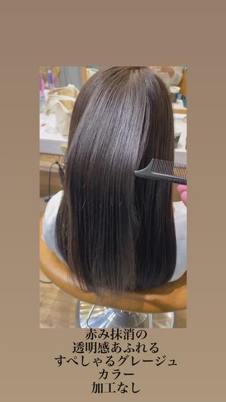 セミロング 山本翔一郎 韓国顔周りレイヤーのヘアスタイル