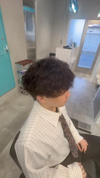 パーマ メンズ 👑駅近メンズサロン パーマ特化北千住👑のヘアスタイル