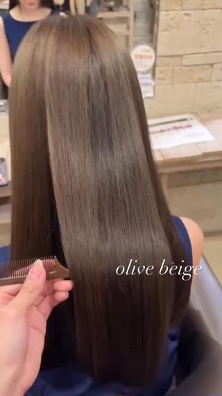 ロング カラー パーマ/艶カラー/ 髪質改善/伊藤愛麻のヘアスタイル