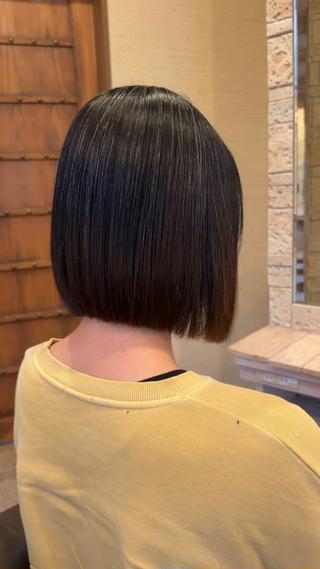 ショート 艶カラー/メンズ パーマ/伊藤愛麻のヘアスタイル