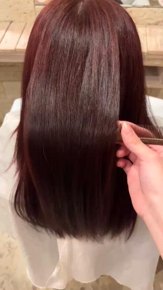 レッドブラウン

#ブリーチなしカラー #艶カラー #暖色カラー 