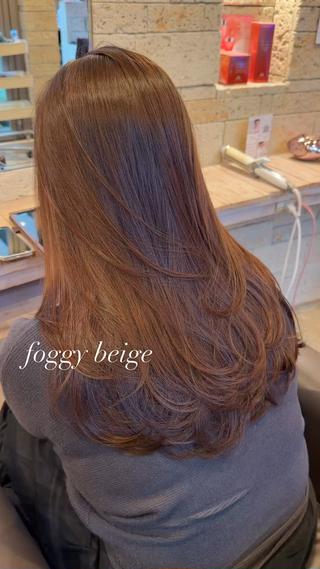 ロング カラー パーマ/艶カラー/ 髪質改善/伊藤愛麻のヘアスタイル