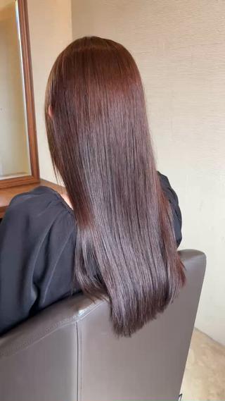 ロング カラー パーマ/艶カラー/ 髪質改善/伊藤愛麻のヘアスタイル