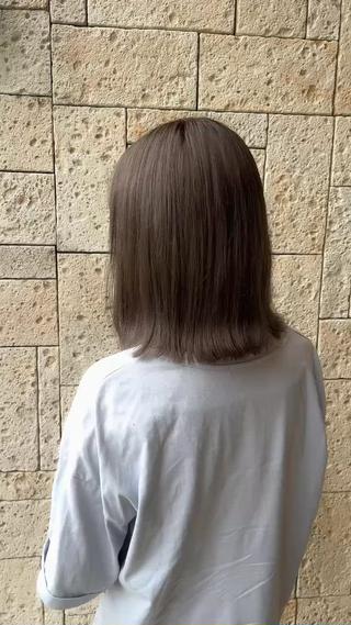 ショート カラー パーマ/艶カラー/ 髪質改善/伊藤愛麻のヘアスタイル