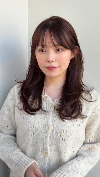 ミディアム 似合わせ/ベージュ /レイヤー/りほ🤍のヘアスタイル