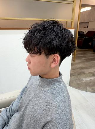 【初パーマ】緩め波巻き&スパイラル 