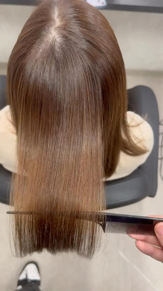 ロング XYZ所属・縮毛矯正/髪質改善 韓国風/MIKIYAのヘアスタイル