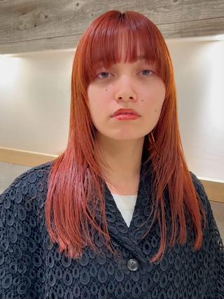 セミロング カラー Loom.所属・村上雅人 ナチュラルモードのヘアスタイル